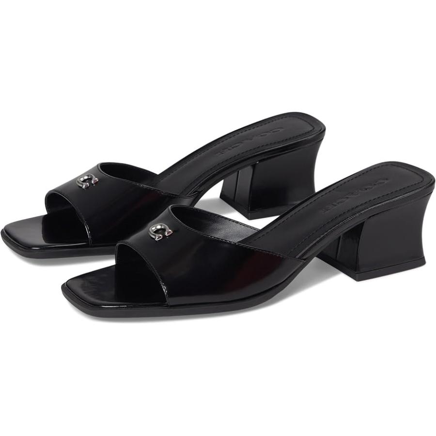 COACH（コーチ） COACH Sculpted C レザー Block Heel Sandals 