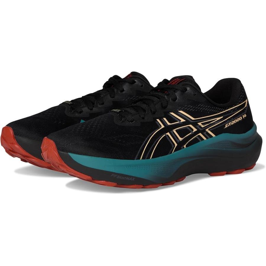 (取寄) アシックス メンズ GT-2000 14 Gtx ASICS men Gt-2000 14 Gtx Black/Apricot Crush ASICS（アシックス） ASICS Gt-2000 14 Gtx メンズ スニーカー Black