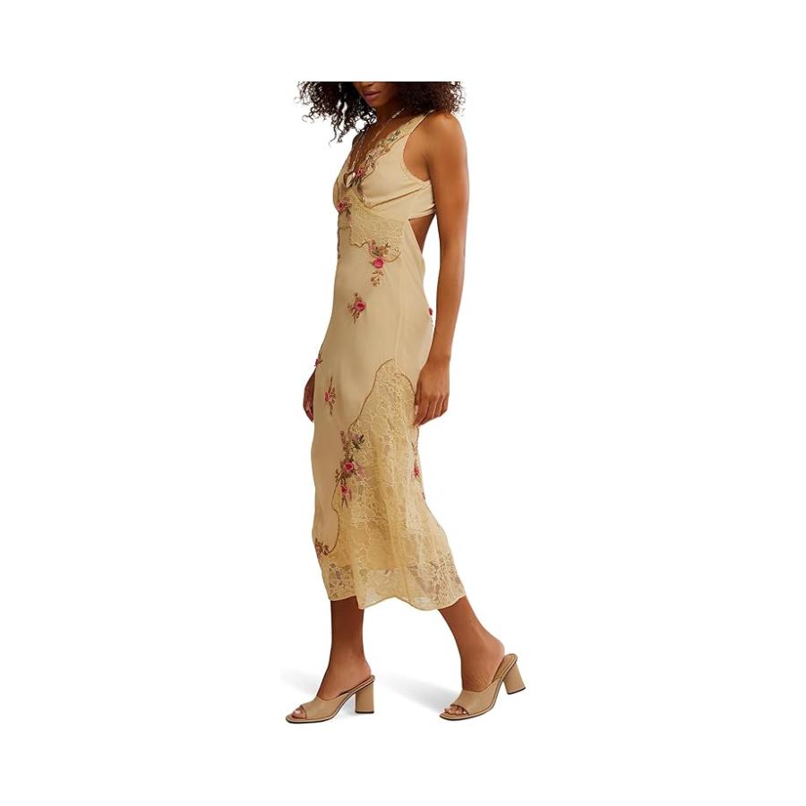 フリーピープル Free People Meet Again ミッドi Dress レディース ドレス Biege_1