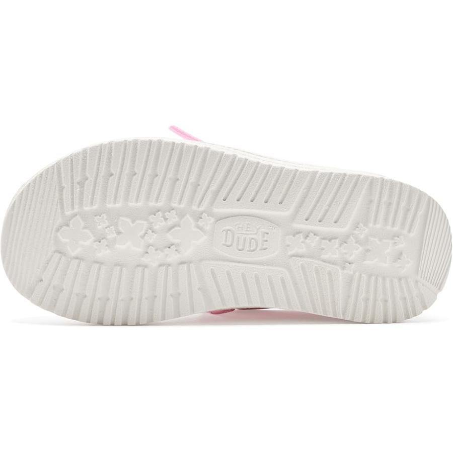 Hey Dude Kids  Wendy Embroidered Hearts (Toddler) キッズ・ジュニア Loafers White/Mu_4