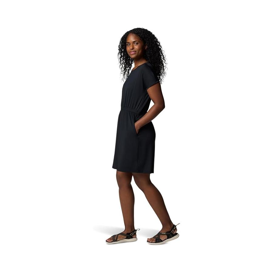 コロンビア Columbia Chill River Short Sleeve Dress レディース ドレス Black_1