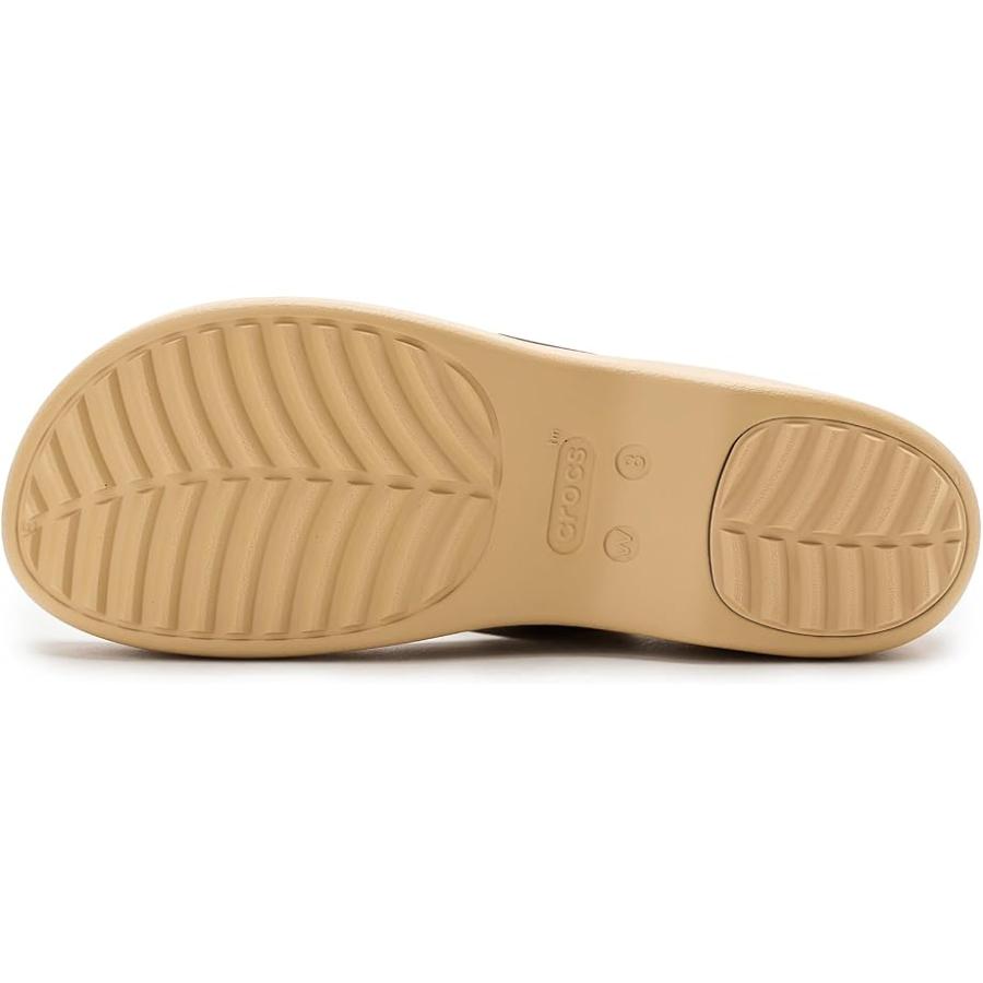 【希少・廃盤】クロックス ジニー ササリー ウェッジサンダル ブラウン W7 crocs（クロックス） Brooklyn Sky サンダル, ウェッジ サンダル