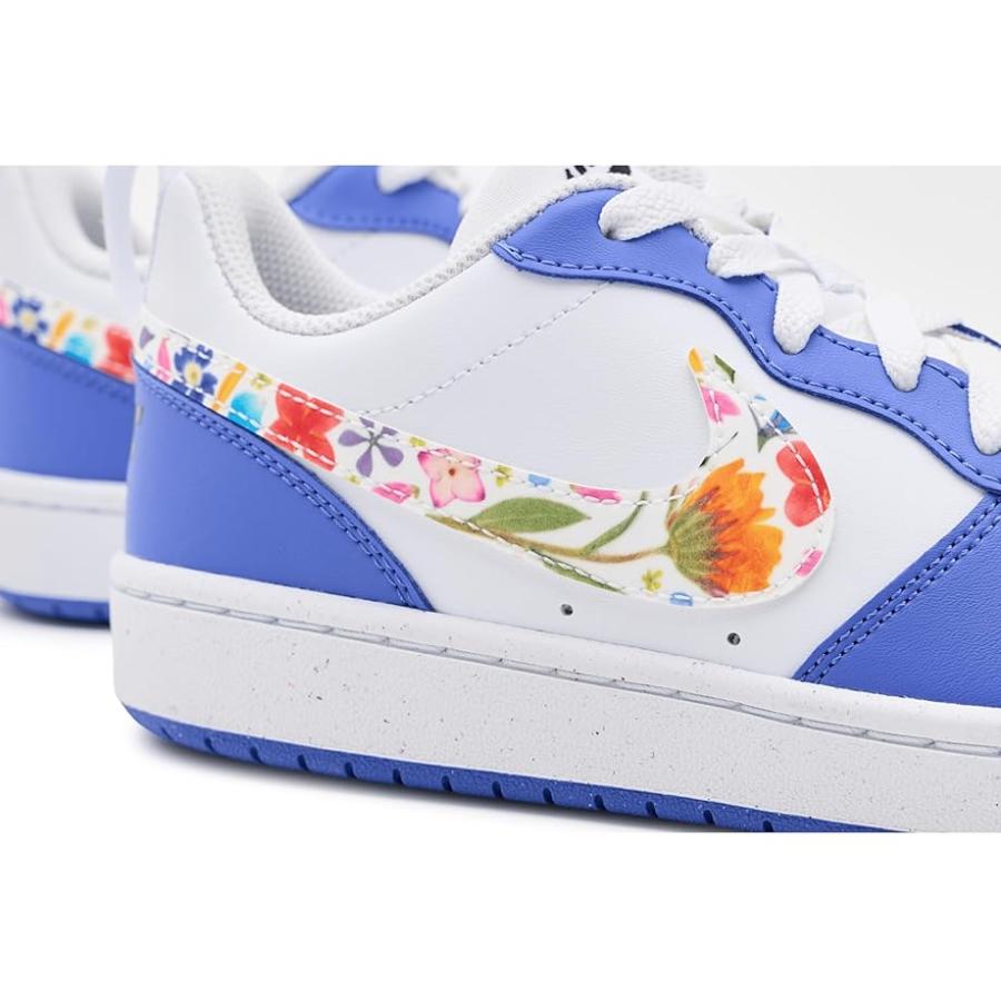 ナイキ Nike Kids Court Borough Low FL (Big Kid) キッズ・ジュニア スニーカー White/White/Sap_5