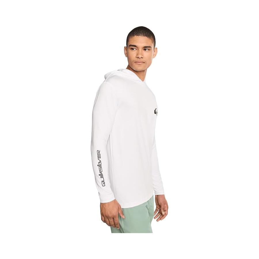 クイックシルバー Quiksilver Everyday Hooded Surf Tee メンズ 水着 スイムウェア Whiteの画像