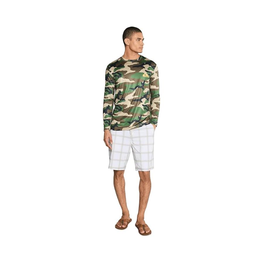 クイックシルバー Quiksilver Everyday Long Sleeve Surf Tee メンズ 水着 スイムウェア Camoの画像