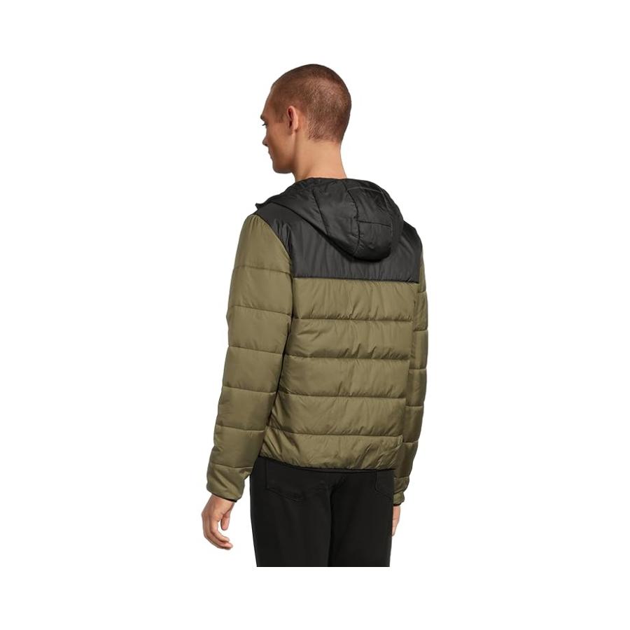 ラコステ Lacoste Water-Repellent Quilted Puffed Jacket メンズ コート アウター Olive/Black