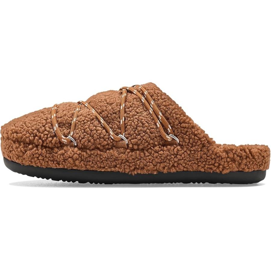 MOON BOOT  Teddy Slipper メンズ スリッパ Cognacの画像