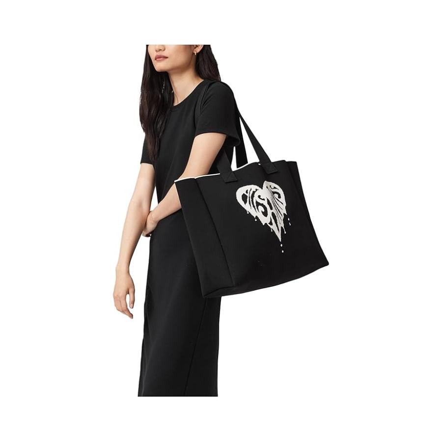 オールセインツ AllSaints Izzy Heart E/W Tote レディース ハンドバッグ かばん Black