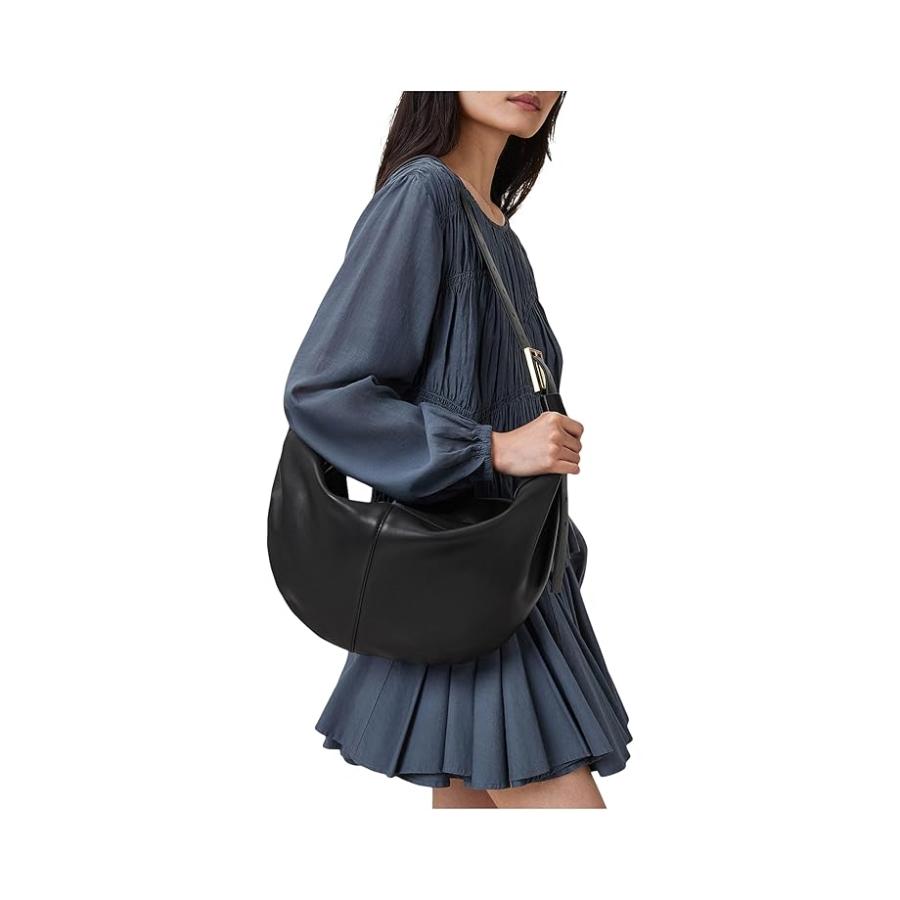 オールセインツ AllSaints Luna Shoulder Bag レディース ハンドバッグ かばん Blackの画像