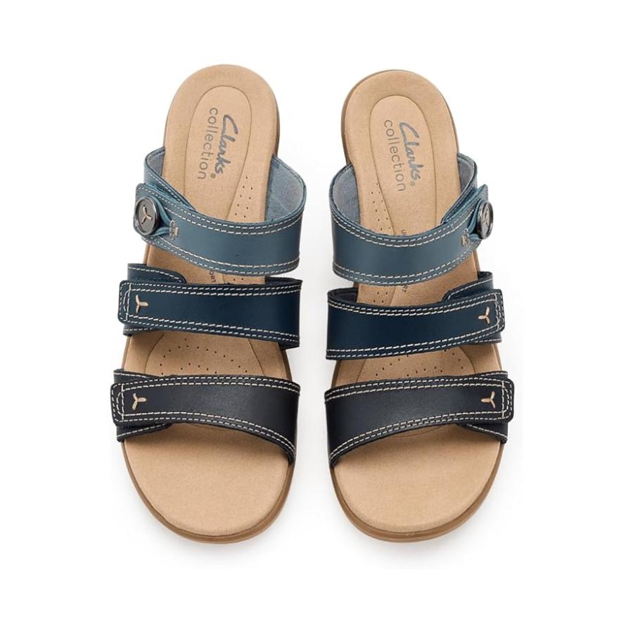 クラークス Clarks Emily 2 Adella レディース ヒール パンプス Navy Multi レザー_1