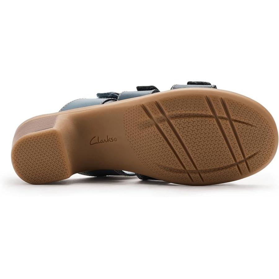 クラークス Clarks Emily 2 Adella レディース ヒール パンプス Navy Multi レザー_4