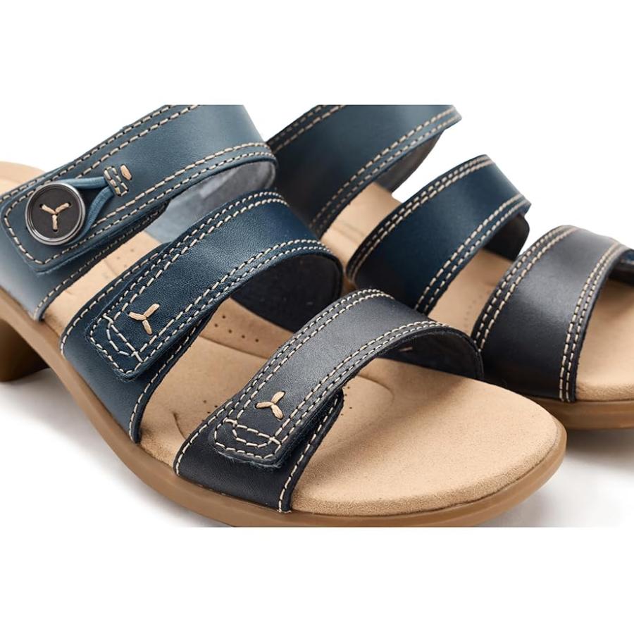 クラークス Clarks Emily 2 Adella レディース ヒール パンプス Navy Multi レザー_5