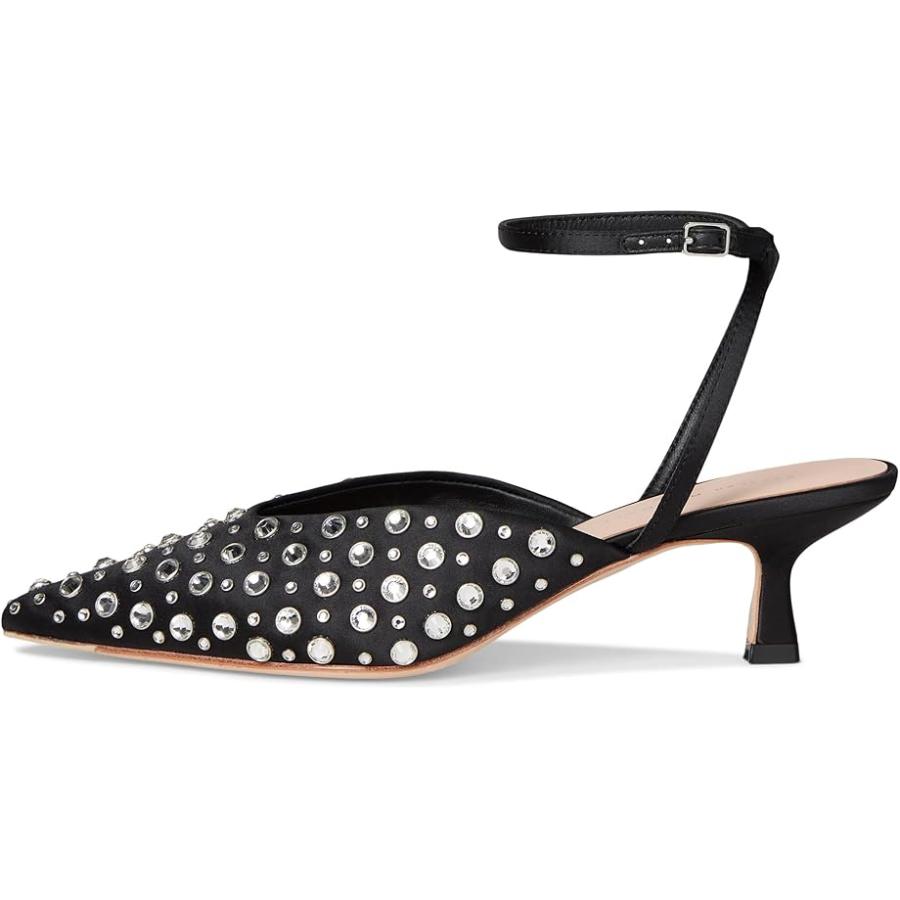 レフラー ランデル Loeffler Randall Rio Smocked Kitten Heel レディース ヒール パンプス Black/Cry
