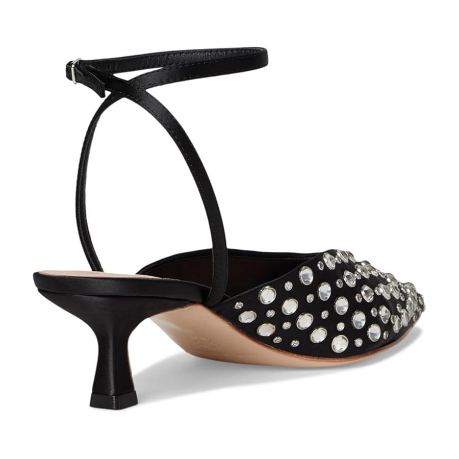 レフラー ランデル Loeffler Randall Rio Smocked Kitten Heel レディース ヒール パンプス Black/Cry