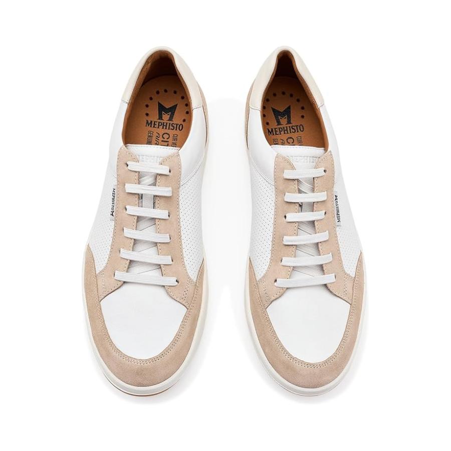 メフィスト Mephisto Henry メンズ スニーカー Whiteの画像