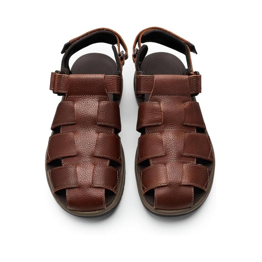 美品　クラークス　サンダル　本革　27センチ　ブラウン Clarks（クラークス） Guideview Cove メンズ サンダル Dark Brown