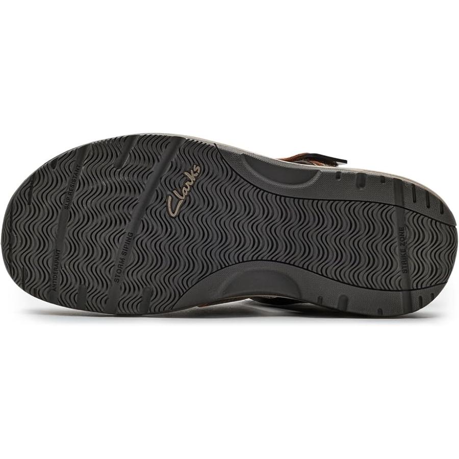 Clarks（クラークス） Guideview Cove メンズ サンダル Dark Brown