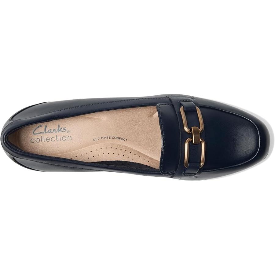G*a様 新品クラークス Clarks Juliet Echo ローファー　牛革 Clarks（クラークス） Clarks Juliet Echo レディース ローファー Navy