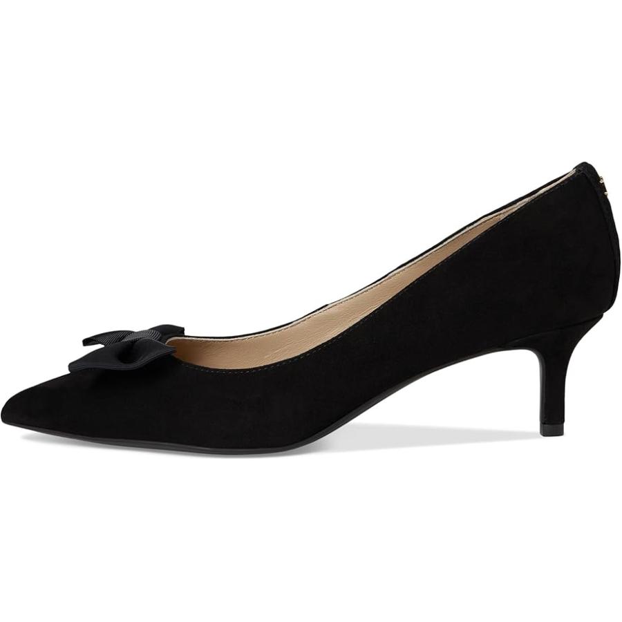 ラルフ・ローレン Lauren Ralph Lauren Adrienne Bow-Trim Suede Pumps レディース Heels Blac_3