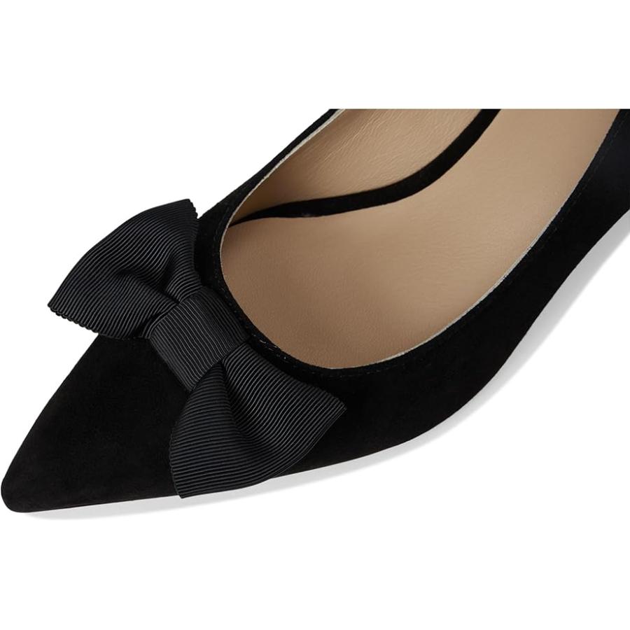 ラルフ・ローレン Lauren Ralph Lauren Adrienne Bow-Trim Suede Pumps レディース Heels Blac_5