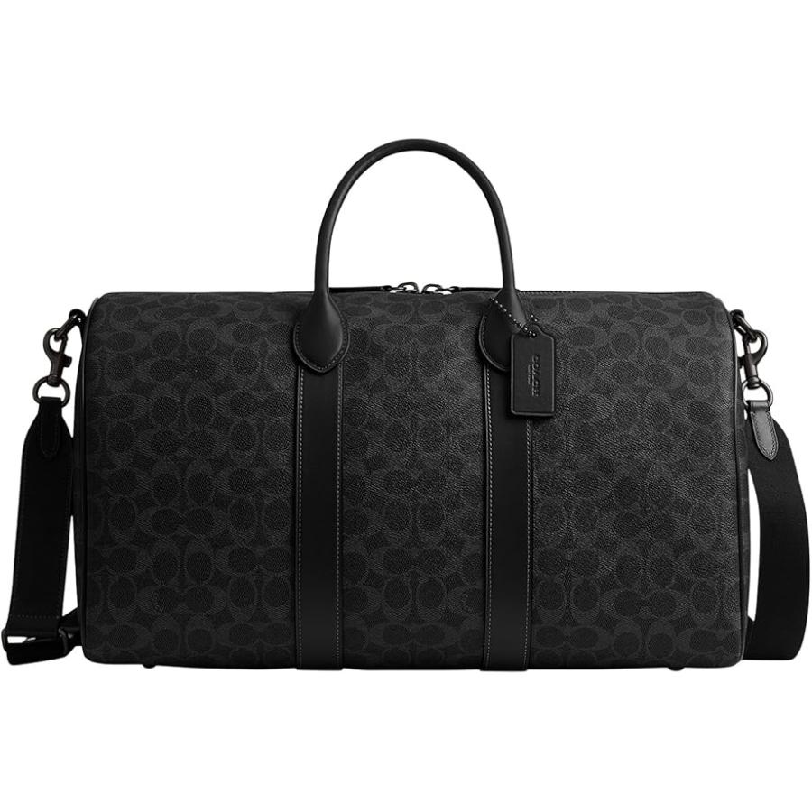コーチ COACH Compass Bag 45 In シグネチャー キャンバス メンズ 鞄 かばん ダッフルバッグ Black シグネチャーの画像