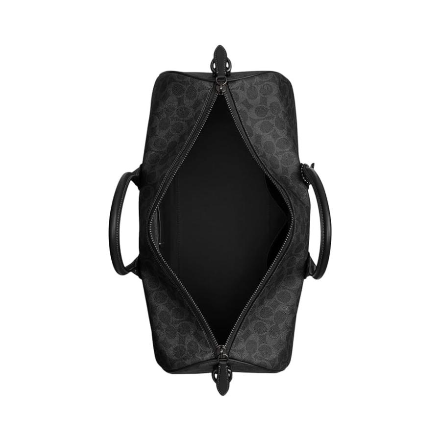 コーチ COACH Compass Bag 45 In シグネチャー キャンバス メンズ 鞄 かばん ダッフルバッグ Black シグネチャーの画像