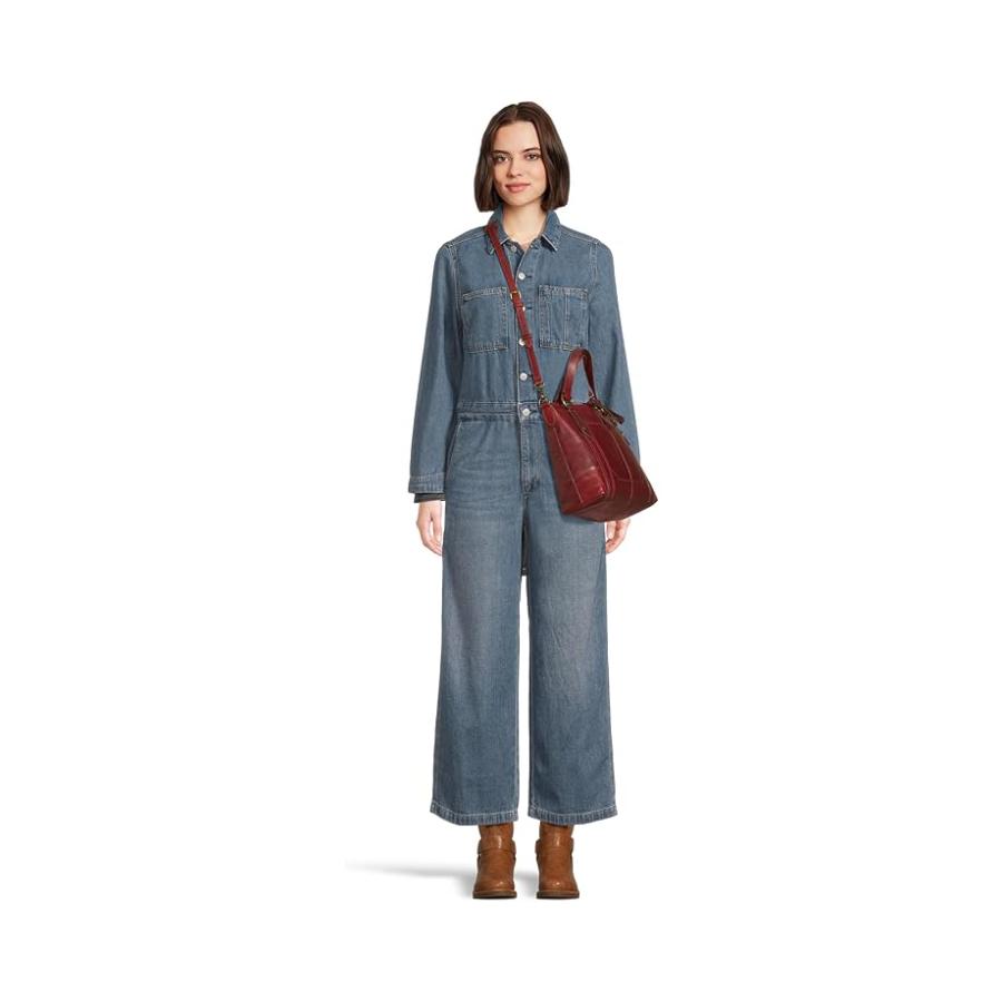フライ Frye Melissa Medium Satchel Crossbody レディース ハンドバッグ かばん ベリー Lacquerの画像