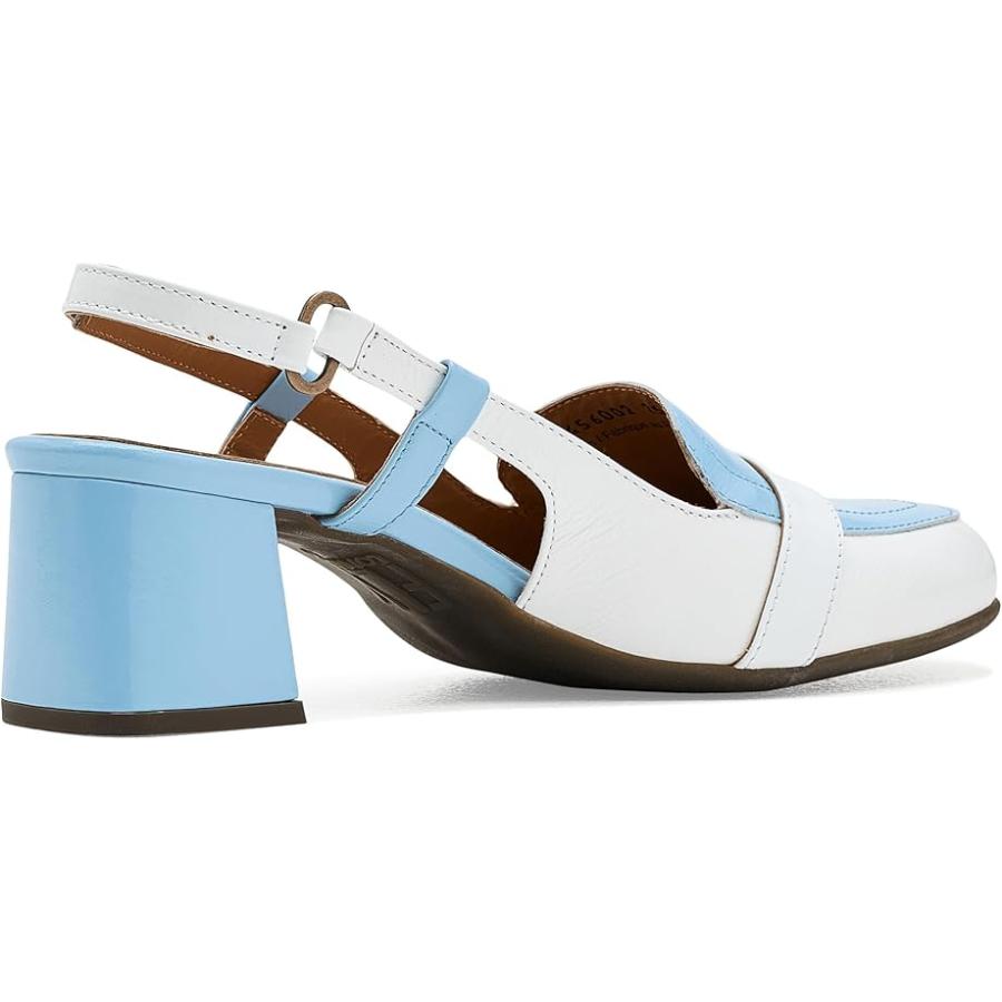 フライ ロンドン FLY LONDON Pemy456fly レディース ヒール パンプス Sky Blue/Off-White