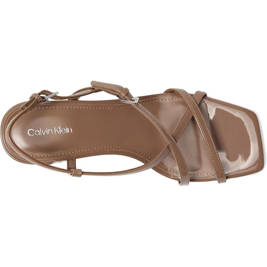 カルバン・クライン Calvin Klein Pandy レディース Heels Light Brown Patent_1