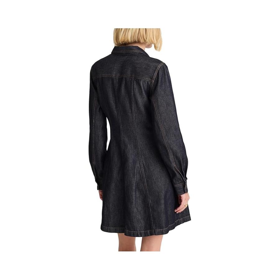 メイドウェル Madewell Seamed Shirt Mini Dress In Rinse レディース ドレス Rinse Wash