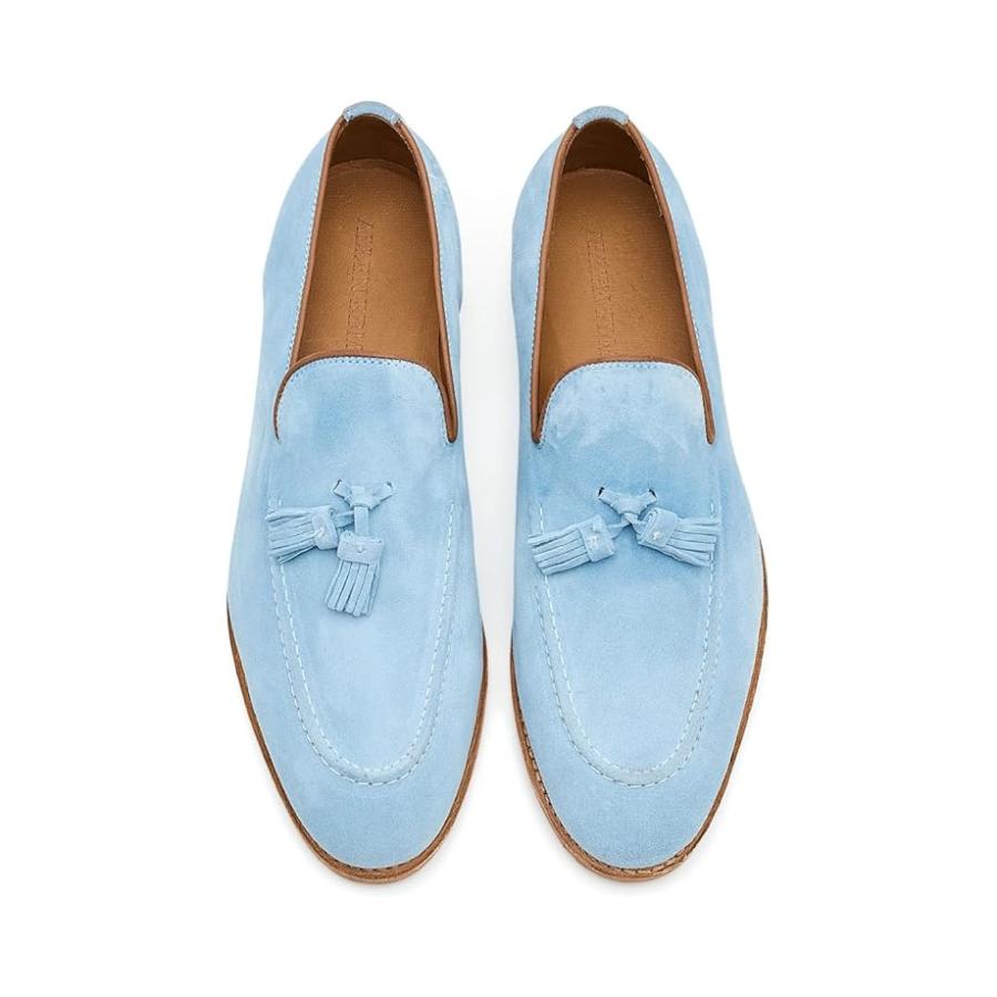 アレン エドモンズ Allen Edmonds Randtassel Loafer/モック シューズ メンズ ローファー Light Blue Sueの画像