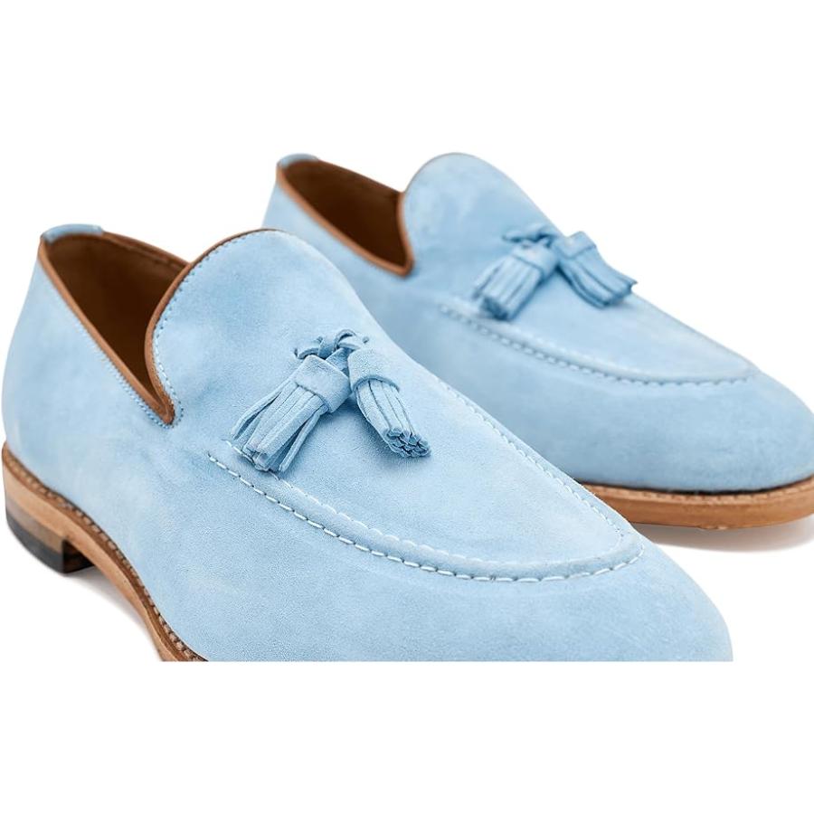 アレン エドモンズ Allen Edmonds Randtassel Loafer/モック シューズ メンズ ローファー Light Blue Sueの画像
