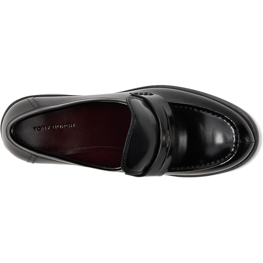 トリーバーチ Tory Burch クラシック Heel Lug Loafers 50mm レディース ヒール パンプス Perfect Blackの画像