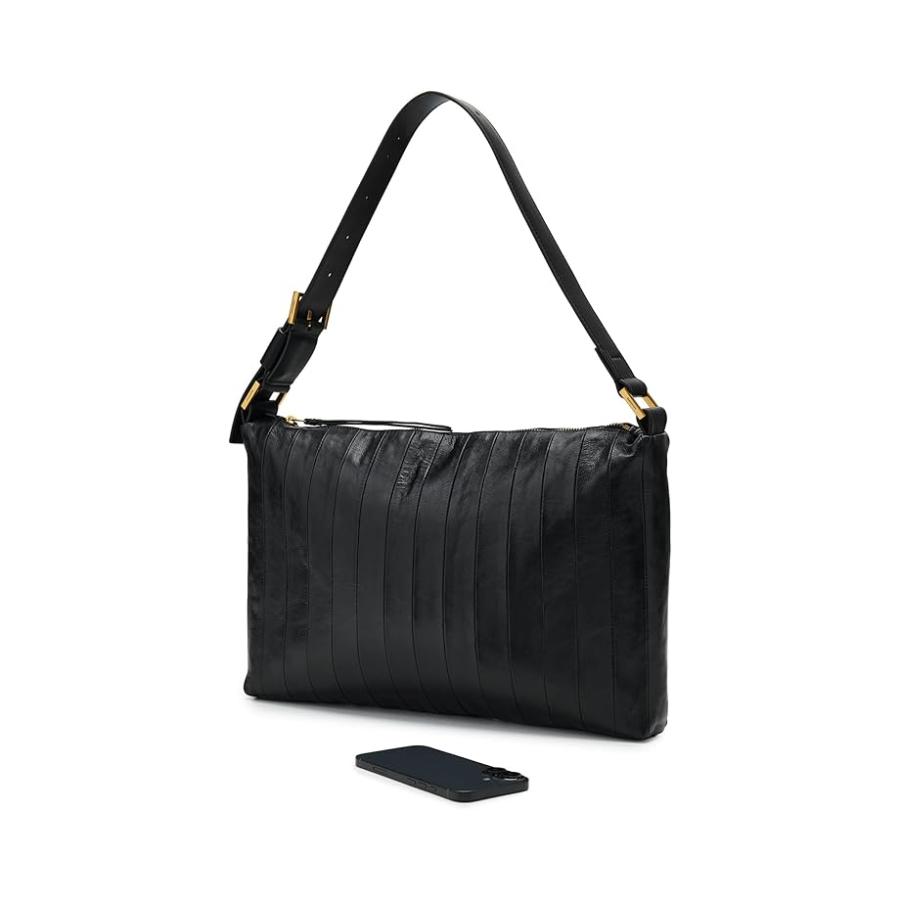 オールセインツ AllSaints Edbury Panel Shoulder レディース ハンドバッグ かばん Blackの画像