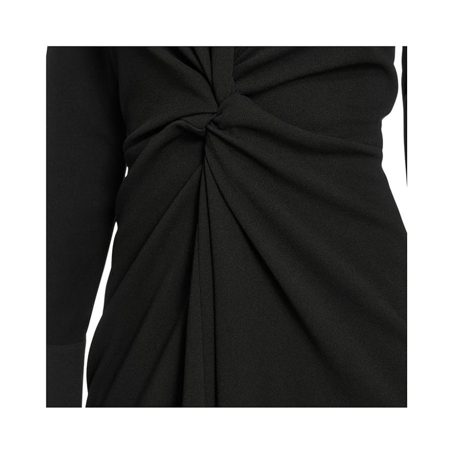 カルバン・クライン Calvin Klein Long Sleeve Scuba Crepe Twist Front Sheath レディース ドレス_4