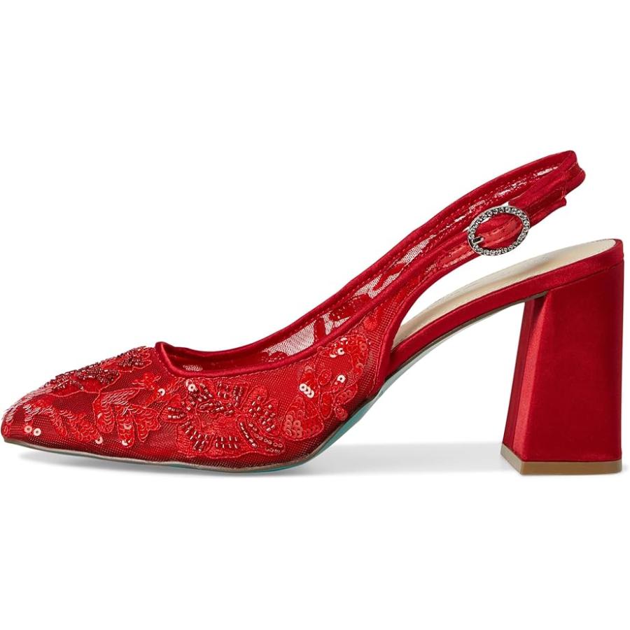 ベッツィジョンソン Blue by Betsey Johnson ニナh レディース ヒール パンプス Red_3