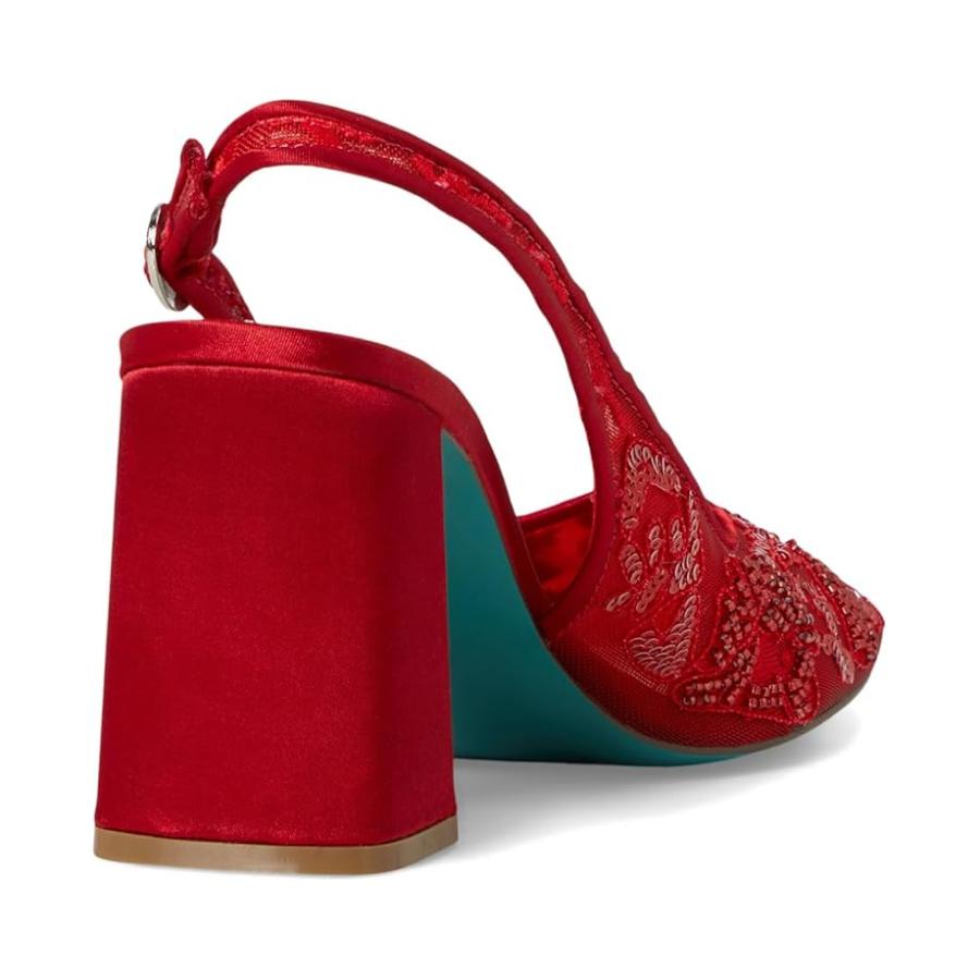 ベッツィジョンソン Blue by Betsey Johnson ニナh レディース ヒール パンプス Red_4