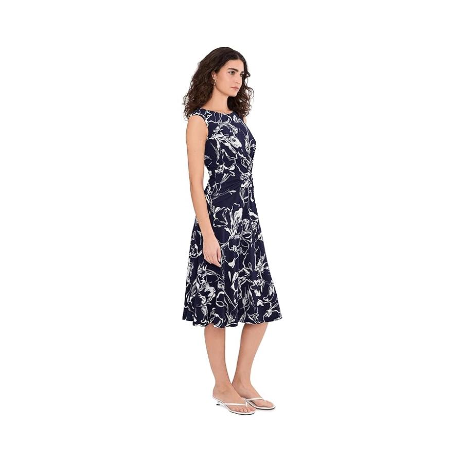 ラルフ・ローレン Lauren Ralph Floral Twist-Front Jersey Dress