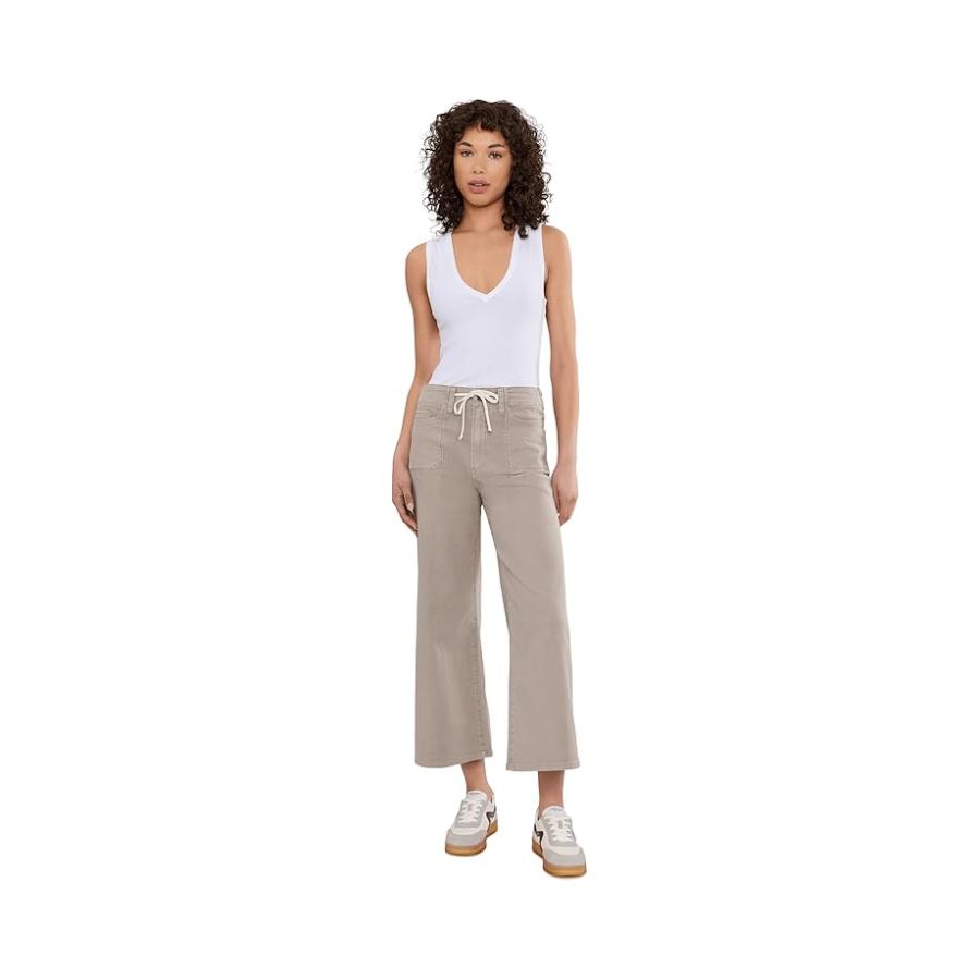ペイジ Paige Petite Ari with Waistband Tie Stitch Through Pockets in Vintage U_1