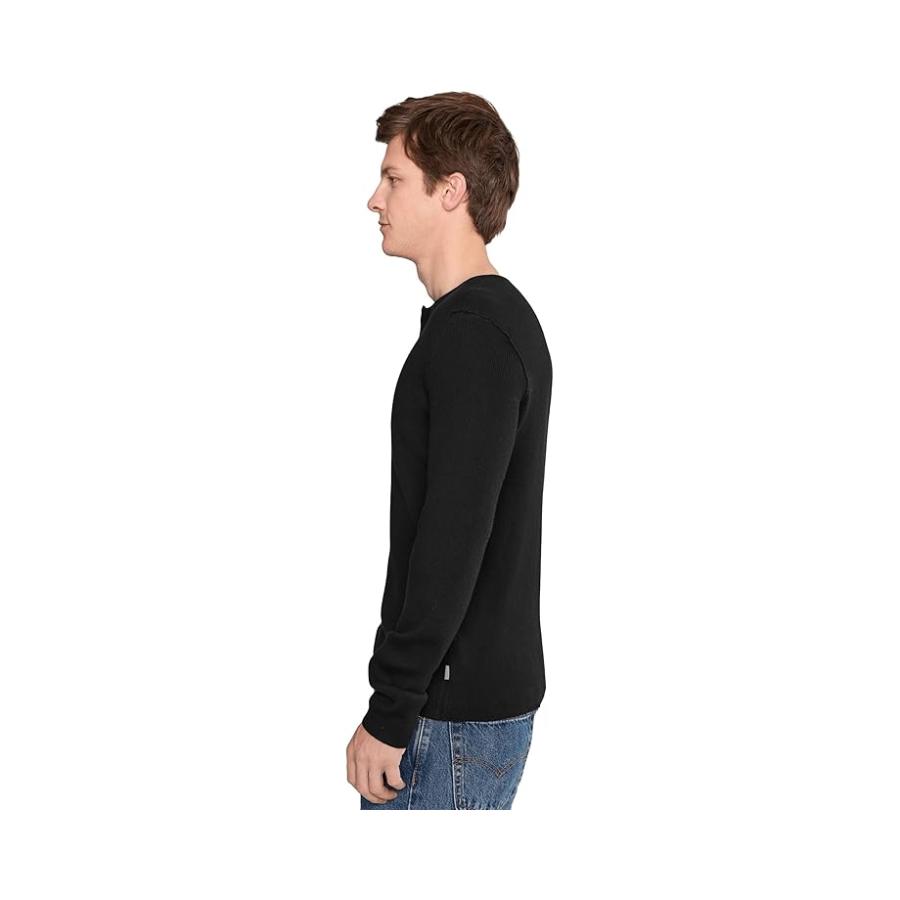 ジョンヴァーヴェイトス John Varvatos Javis Henley Y2601R25 メンズ セーター Black_2