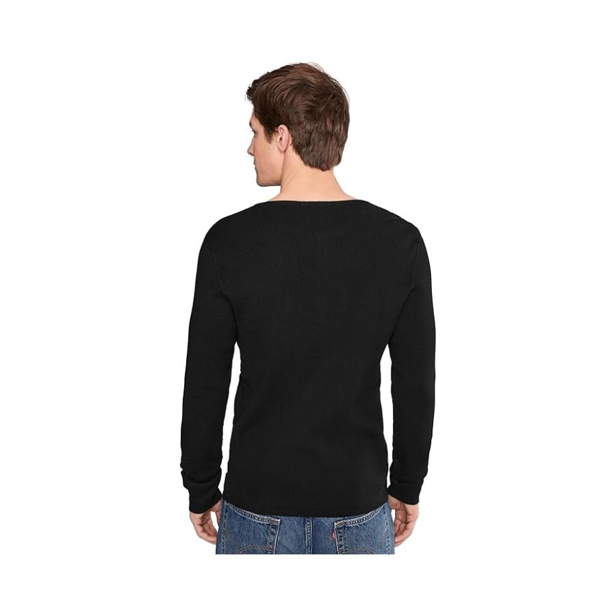 ジョンヴァーヴェイトス John Varvatos Javis Henley Y2601R25 メンズ セーター Black_3