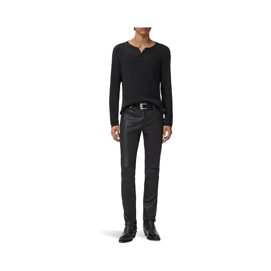 ジョンヴァーヴェイトス John Varvatos Javis Henley Y2601R25 メンズ セーター Black_5