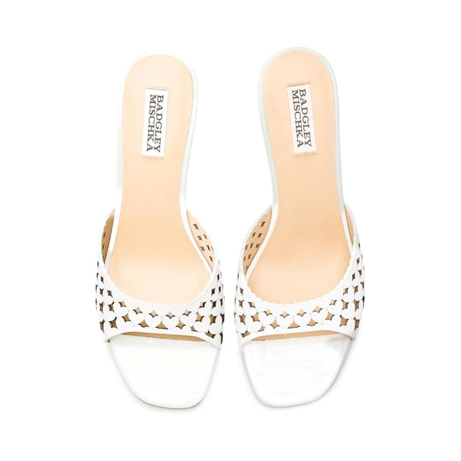 バッジェリー ミシュカ Badgley Mischka Windy レディース ヒール パンプス White Patent_1