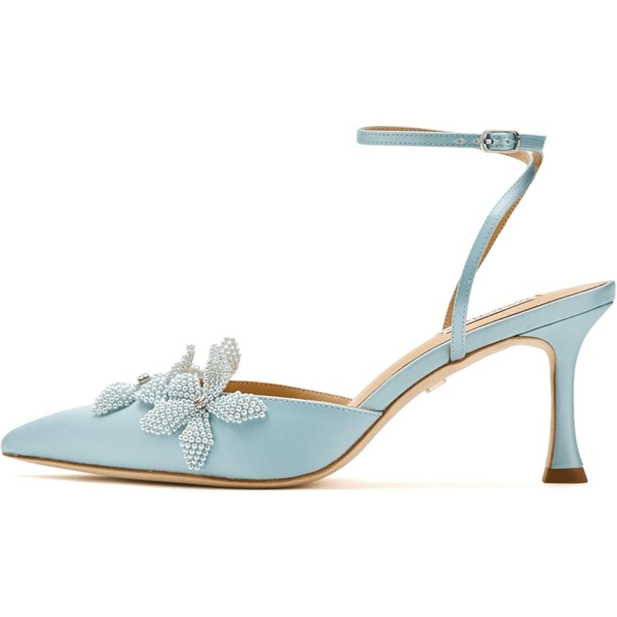 バッジェリー ミシュカ Badgley Mischka Whitman レディース ヒール パンプス Mist Blue Satin_3