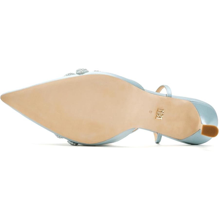 バッジェリー ミシュカ Badgley Mischka Whitman レディース ヒール パンプス Mist Blue Satin_4