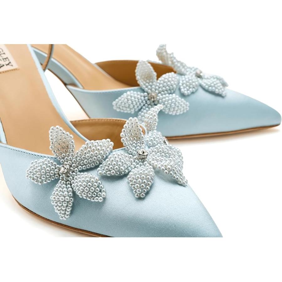 バッジェリー ミシュカ Badgley Mischka Whitman レディース ヒール パンプス Mist Blue Satin_5