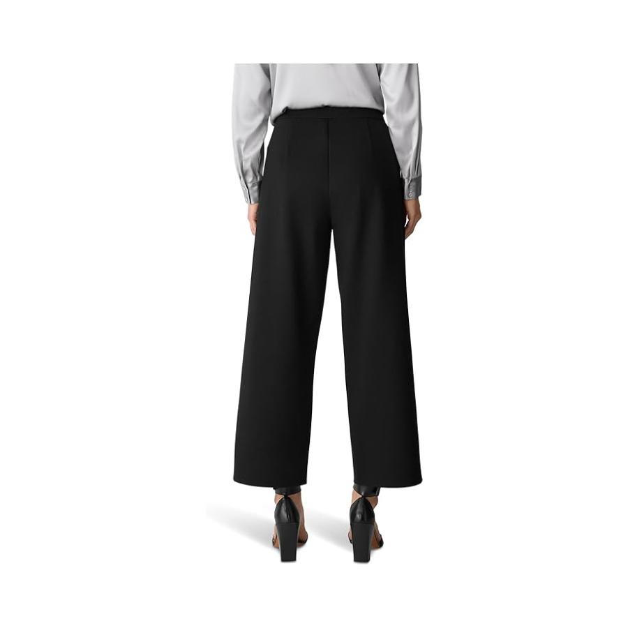 Eileen Fisher Washable Flex Ponte Wide Ankle Pant レディース パンツ ズボン Black