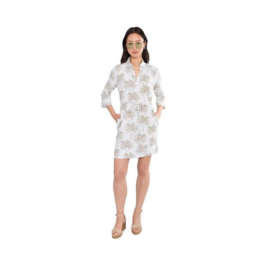 トミー バハマ Tommy Bahama Palm Banks 3/4 Sleeve シフト Dress レディース Dresses Sea Clay_1