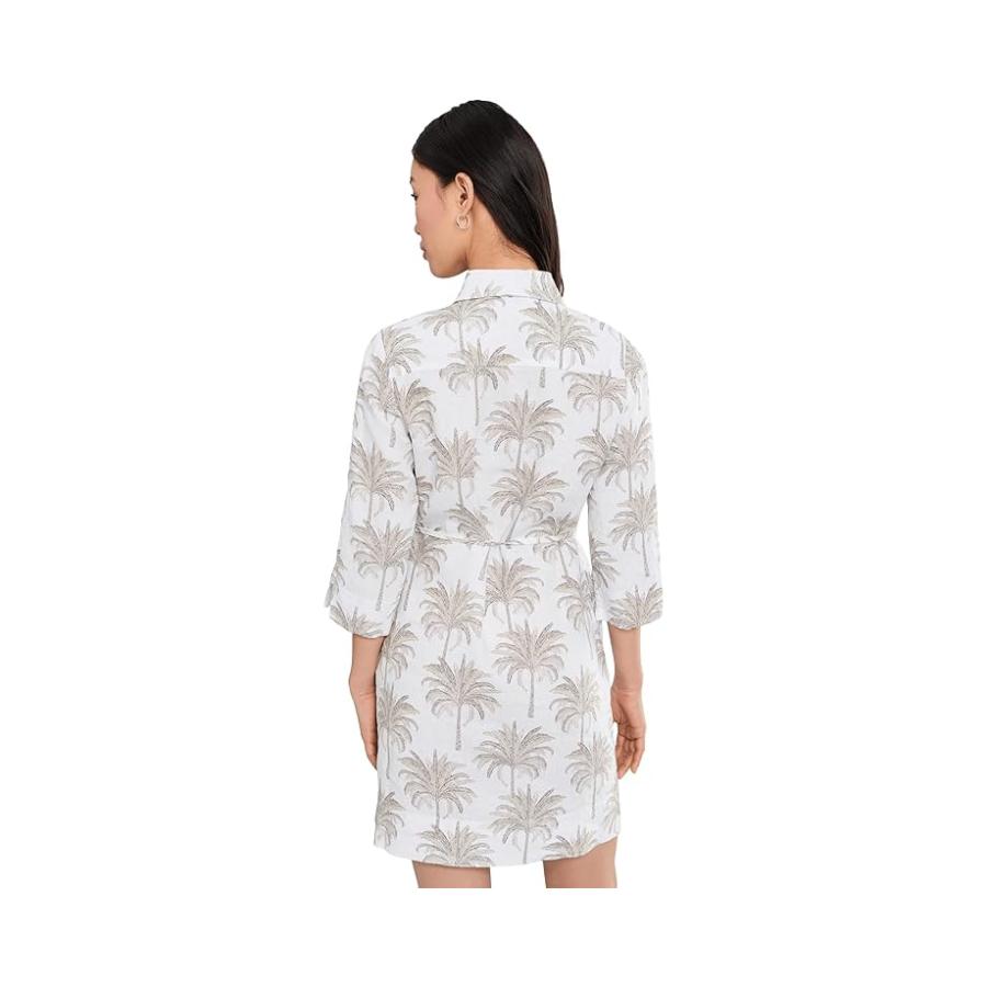 トミー バハマ Tommy Bahama Palm Banks 3/4 Sleeve シフト Dress レディース Dresses Sea Clay_3