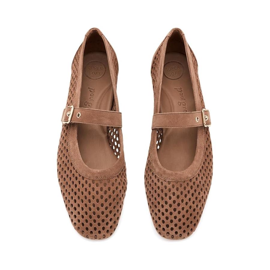 ポールグリーン Paul Green Dana Flats レディース フラット シューズ Nutの画像
